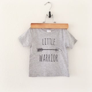 Image of little warrior tee baby