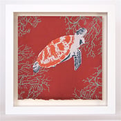 Image of Turtle on Burnt Red