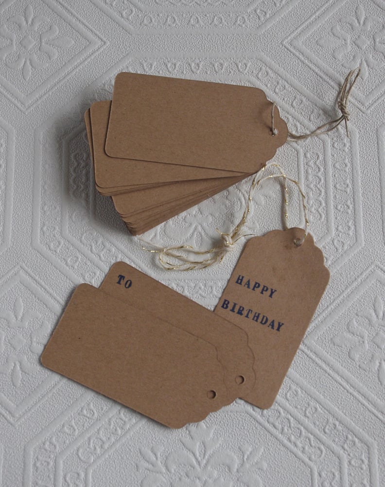 Image of Brown gift tags