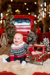 Vintage Red Chevy Truck Christmas Mini Photography Sessions near Bristol TN - Nov 30, 2024