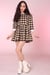 Image of Made To Order - Caroline Baby Doll Dress in Yellow Black Tartan
