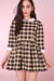 Image of Made To Order - Caroline Baby Doll Dress in Yellow Black Tartan
