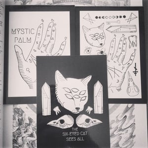 Image of Mystical Tattoo Flash Postcard 3-pack