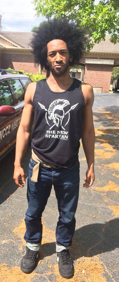 Image of The New Spartan Logo Black Tank Top