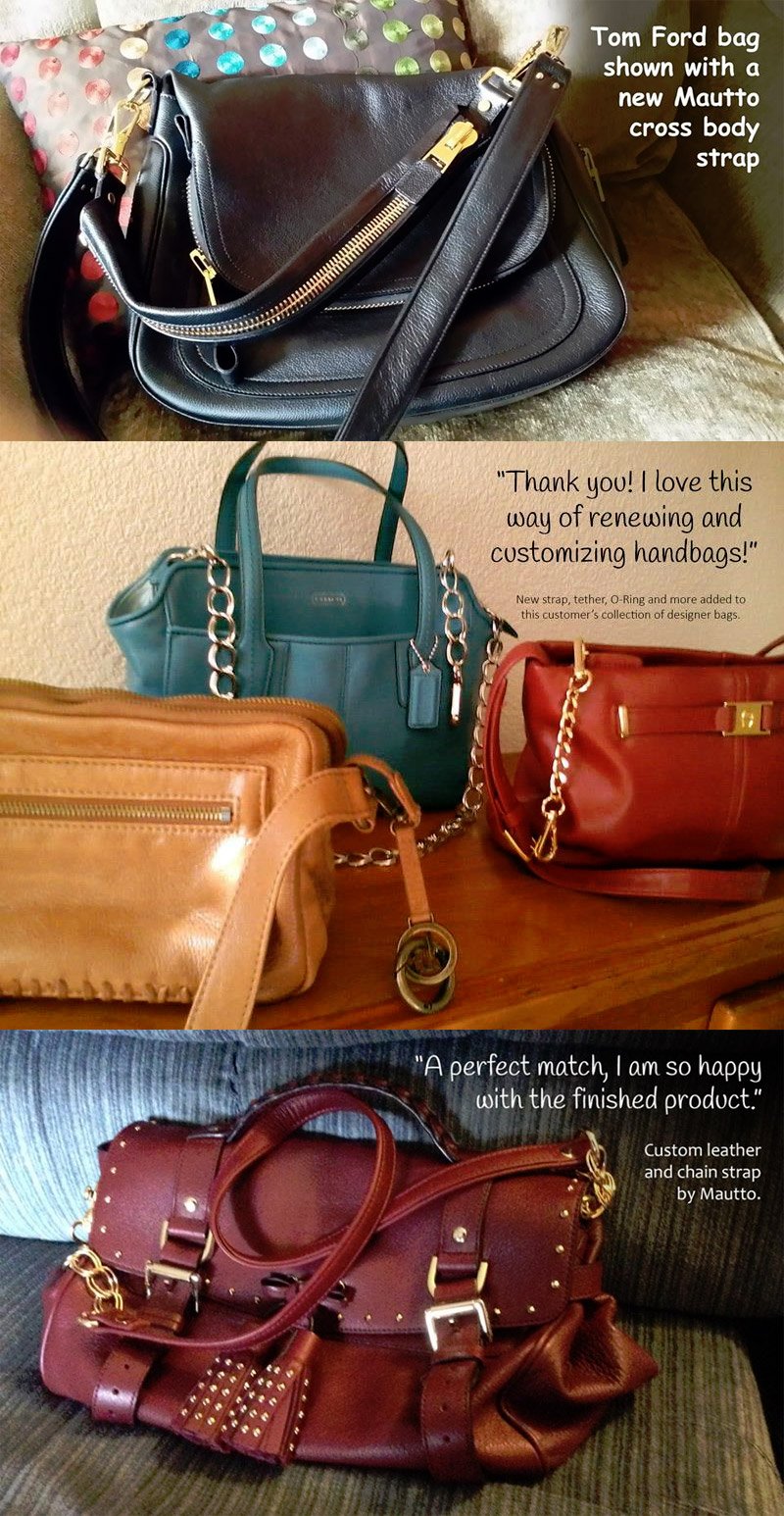Custom Replacement Straps and Repair for Handbags, Purses