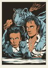 Siegfried & Roy, Masters of the impossible. Limited edition Screen print