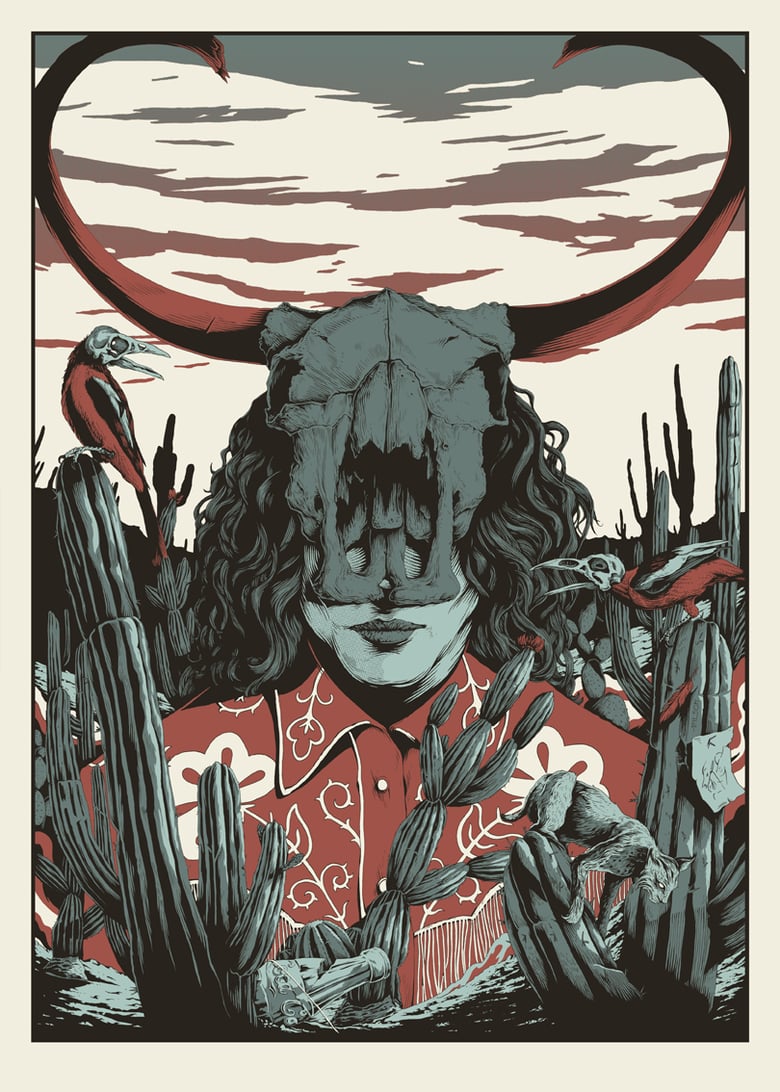 Image of JW Skull Head- Limited edition screen print