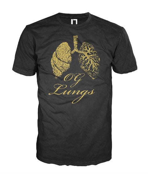 Image of Metallic Gold "OG Lungs"