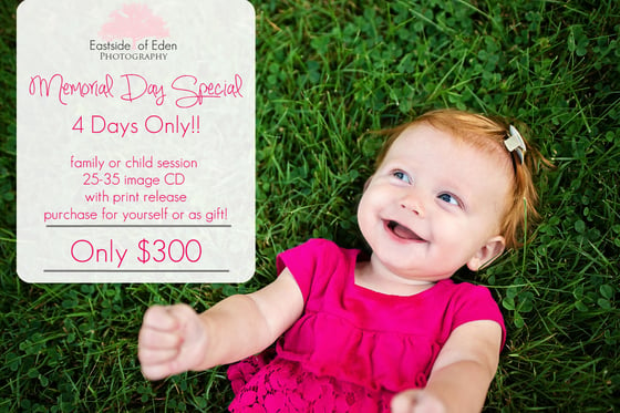 Image of Spring Portrait Session Sale