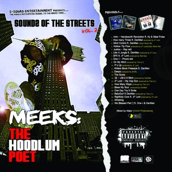 Image of S-Squad Presents Meeks Sounds Of The Streets Vol2 The Hoodlum Poet