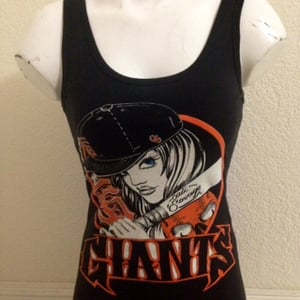 Image of Ladies - Giants Bat girl jersey tank top