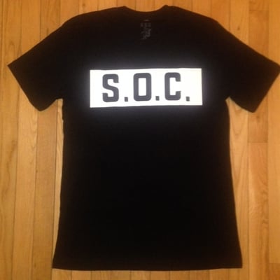 Image of Black S.O.C. "BlockWork" tee (08 Loud Life on the back)