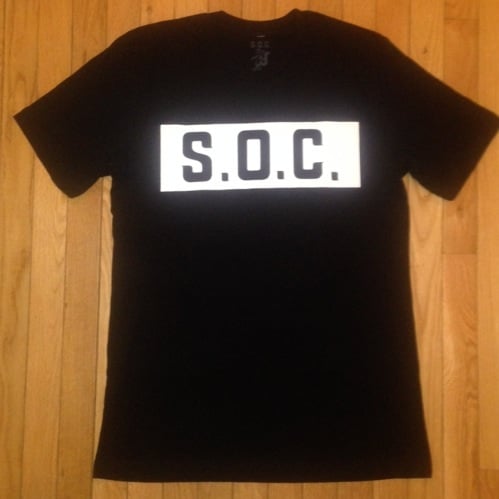 Image of Black S.O.C. "BlockWork" tee (08 Loud Life on the back)