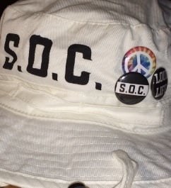 Image of White S.O.C. Fishing/Hunting Hat w/chin cord