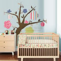 Fancy Pattern Flower Tree Wall Sticker