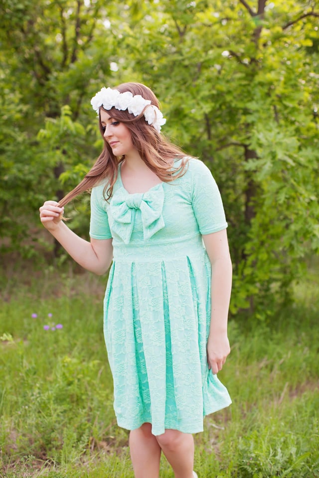 Image of the EMALINE bow dress pattern