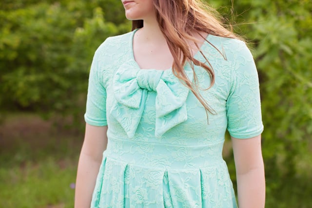 Image of the EMALINE bow dress pattern