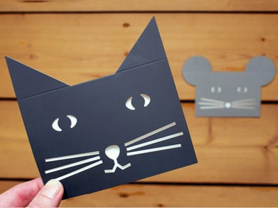 Image of 2 x The Black Cat Cards