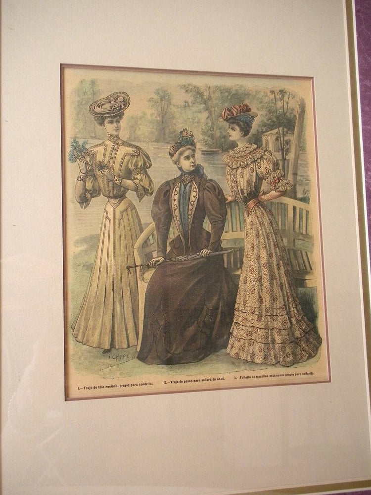 Image of Antique Fashion Print