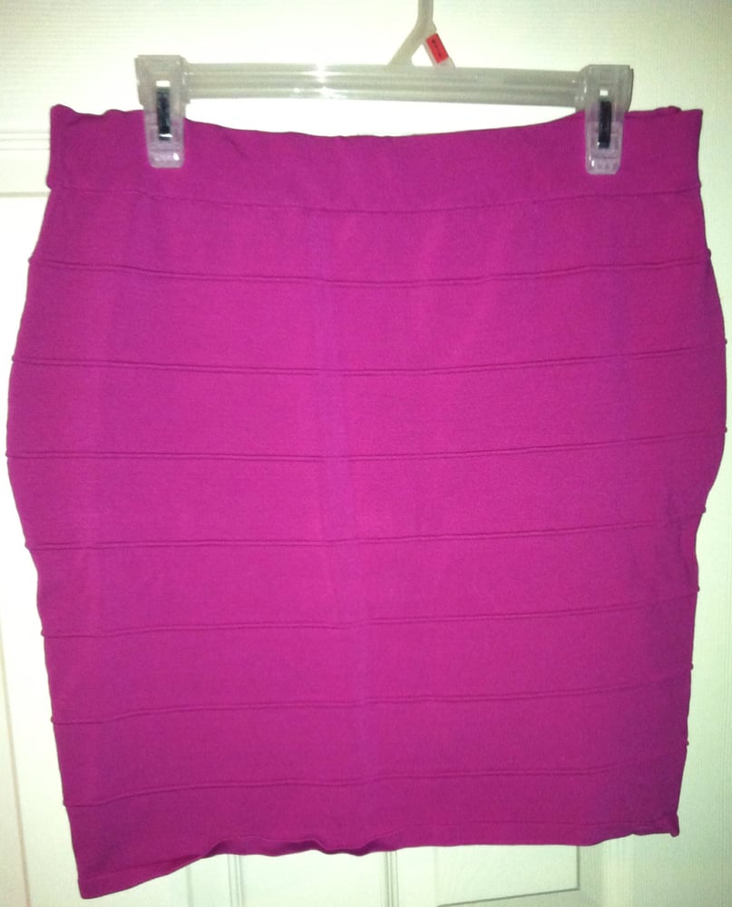 Image of Hot Pink Bodycon Skirt