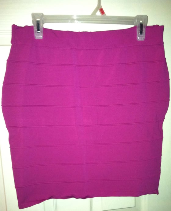 Image of Hot Pink Bodycon Skirt