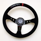 Image of Driven 13.5 inch Suede Steering Wheel – Deep Dish