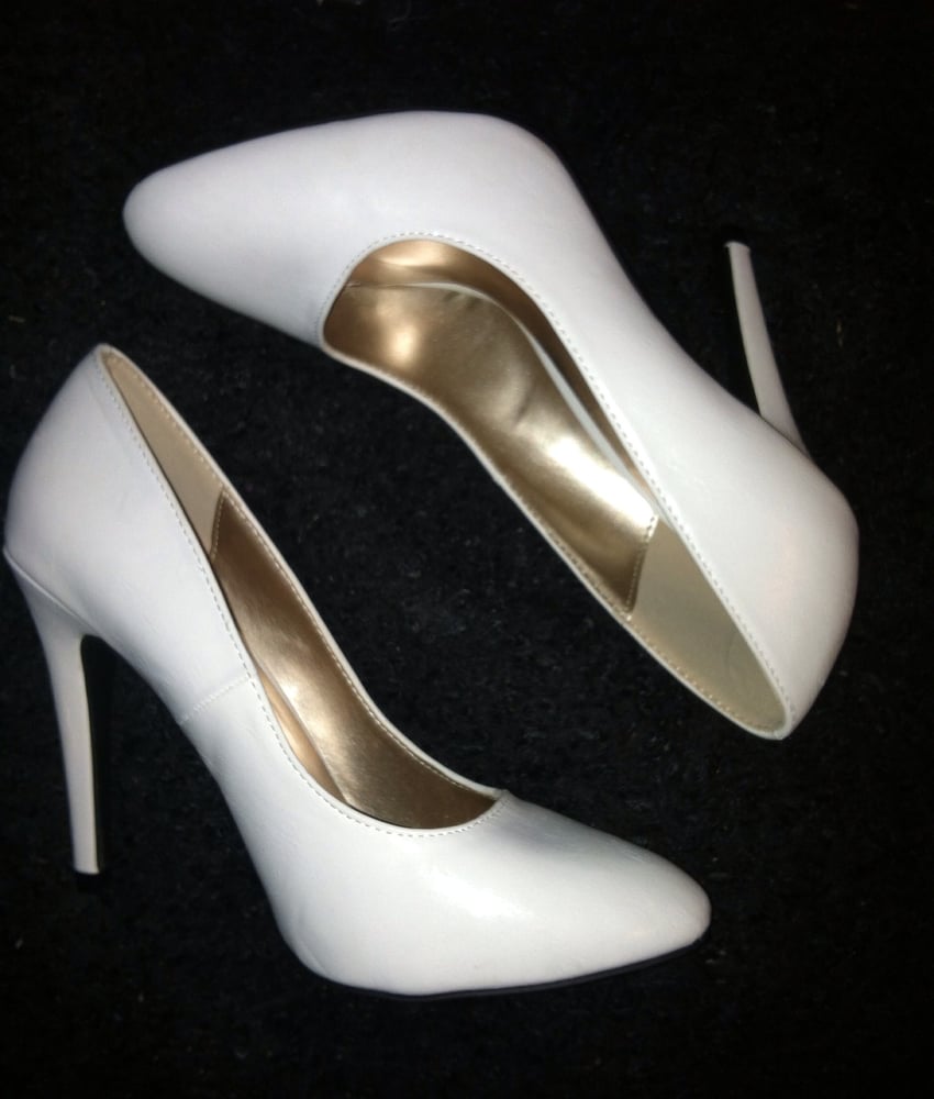 Image of White Pumps (Charlotte Russe) 