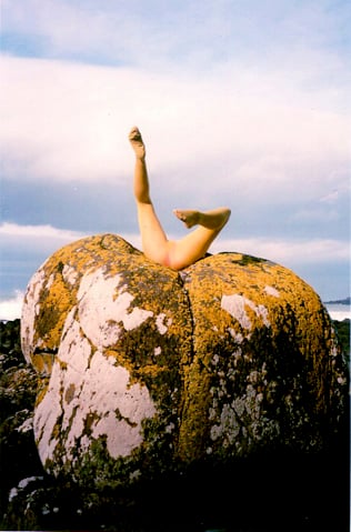 Image of acid yellow tights #2