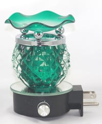 Green Crystal Nightlight Fragrance Oil Burner