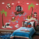 Captain Jack & The Treasure Island - Pirates wall decal sticker for nursery