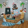 Captain Jack & The Treasure Island - Pirates wall decal sticker for nursery