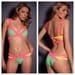 Image of Color Block Bandage Bikini