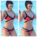 Image of Color Block Bandage Bikini