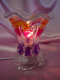 Purple Muti-Colored Crystal Electric Oil Fragrance Lamp