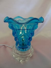 Blue Electric crystal Fragrance Oil Lamp