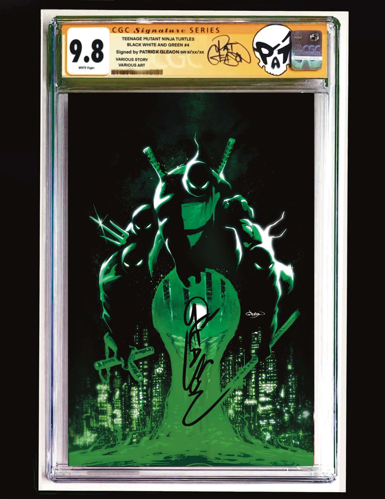 Image of CGC SS TMNT BLACK WHITE & GREEN