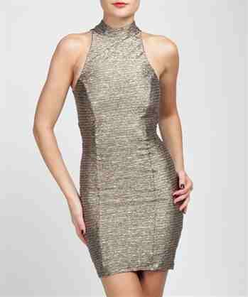 Image of Metallic Dress