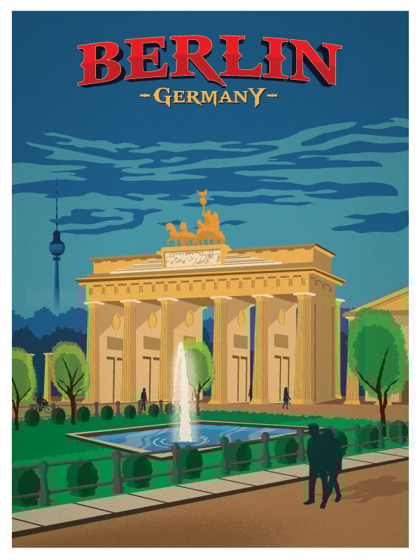 IdeaStorm Studio Store — Vintage Berlin Poster