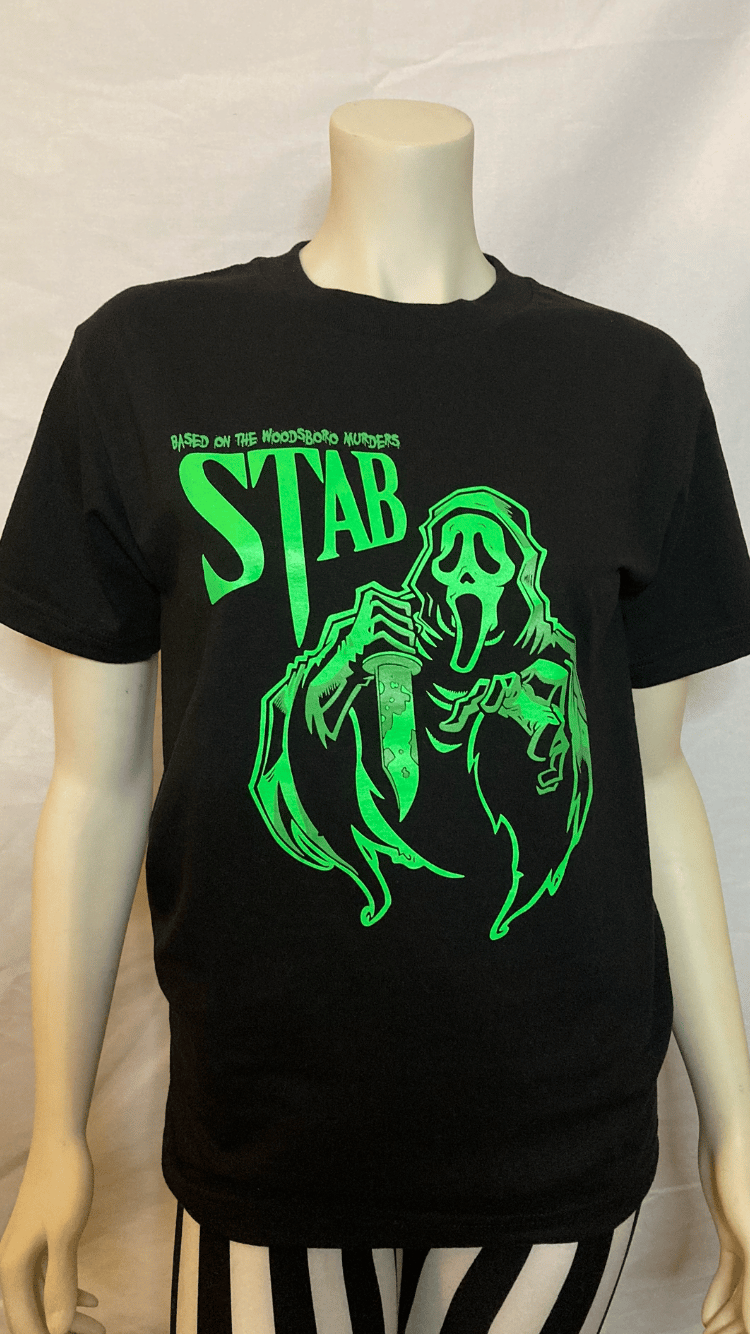 Unisex “Ghostface Stab” Black Tee