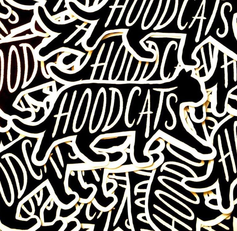 Hoodcats Logo Catnip Sticker Pack