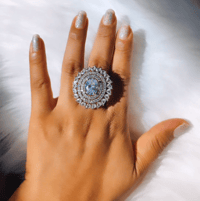 Image 1 of Purnima_American Diamond Adjustable Ring 