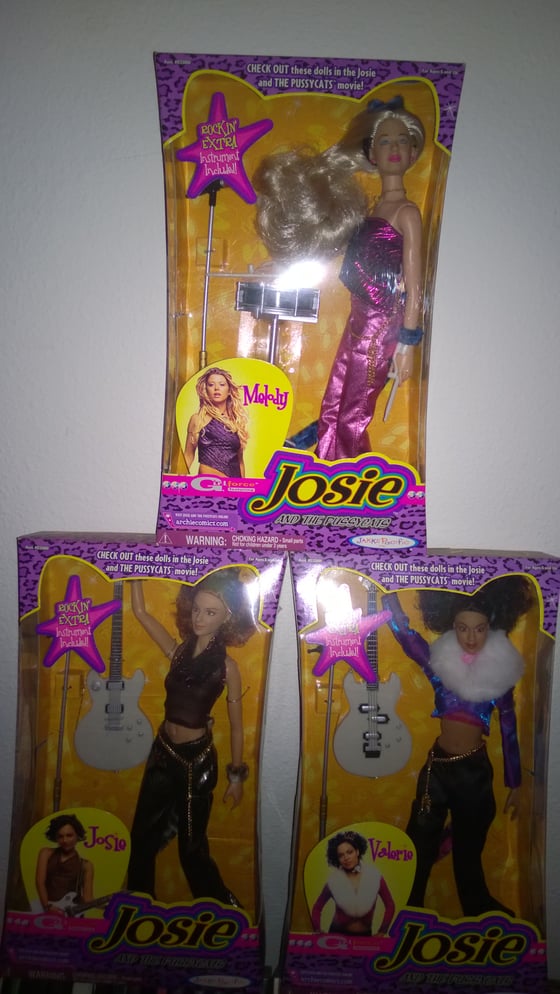 Image of Set of all 3 Josie & The Pussycats Barbie Dolls 2001