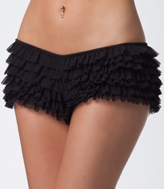 Image of ruffle booty shorts