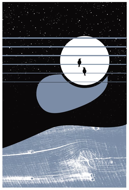 Image of Look Up To The Sky Sky Sky - Wolfepack Benefit Art Print