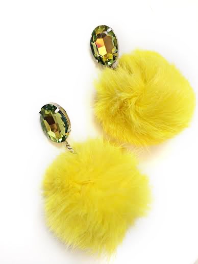 Image of Fur Ball Earrings!