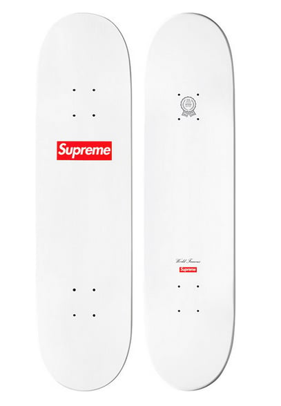 Supreme logo outlet skateboard