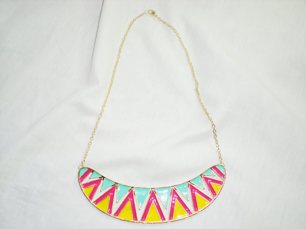 Image of Three Toned Statement Necklace