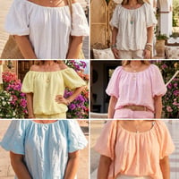 Ada - PUFF SLEEVE LINEN OVERSIZED TOP