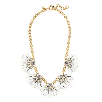 Image of Daisy Petal White Statement Necklace 