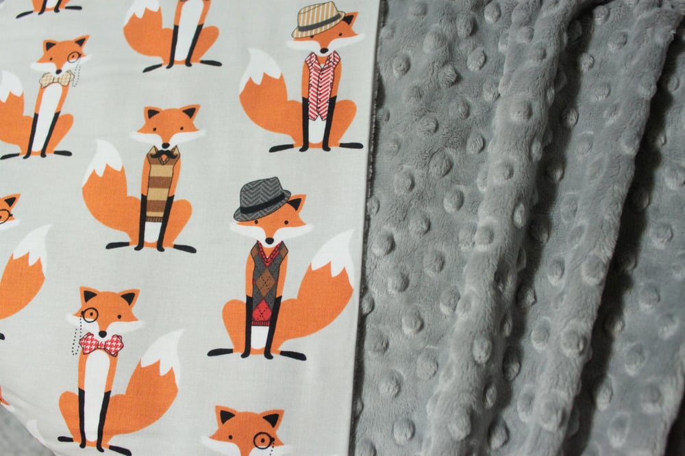 Image of Dapper Mr Fox Snuggle Blanket